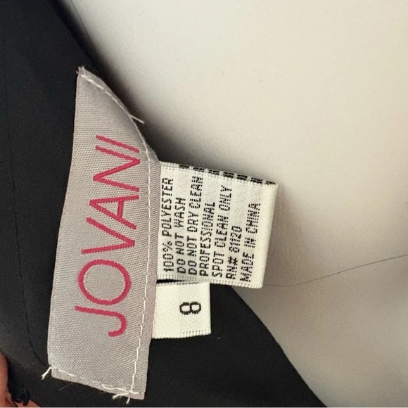 Jovani BLACK Corset A-Line Ballgown | Size 8 NWT | Formal Evening Gown - Picture 5 of 7